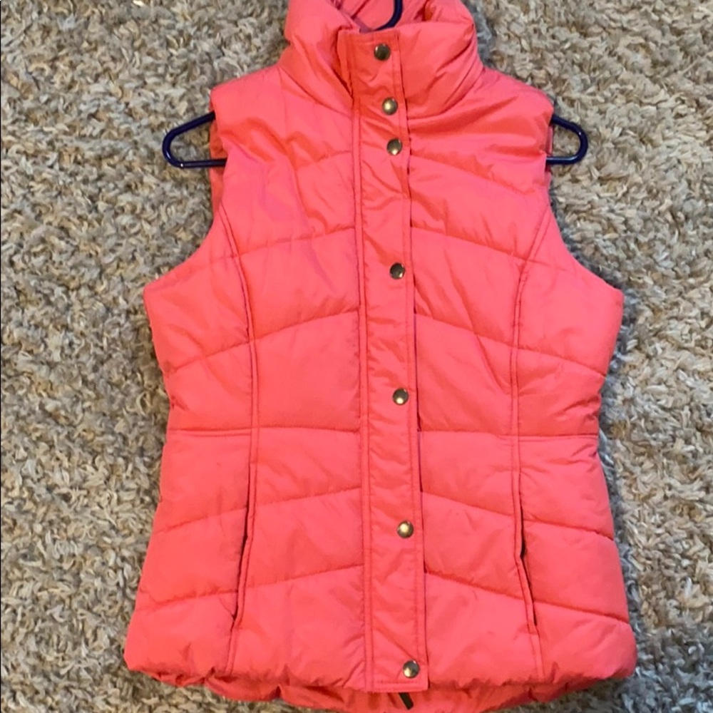 New York and Company pink puffer vest